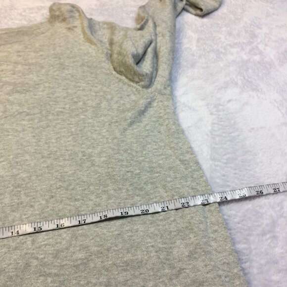 NWT DG2 Diane Gilman Sweater Tunic Knit Top XL Womans Gray Hi-Lo Hem Long Sleeve - Picture 9 of 14